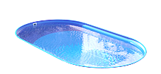Piscina in acciaio: forma ovale