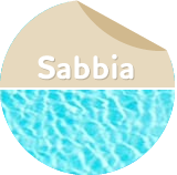 Piscina in acciaio: colore liner sabbia