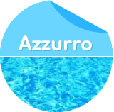 Piscina fuori terra in acciaio: colore liner azzurro