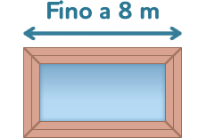Piscina in legno: lunghezza massima fino a 8 m