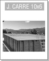 Assistenza: Piscina in legno rettangolare JARDIN CARRE 10x6