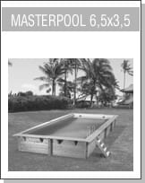Assistenza: Piscina in legno rettangolare MASTER POOL 650x350