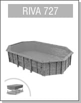 Assistenza: Piscina in legno rettangolare RIVA 727