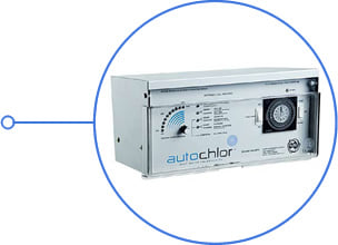 Elettrolisi del sale per piscine fino a 170 mc - AUTOCHLOR RP-PH - Tecnologia all'avanguardia