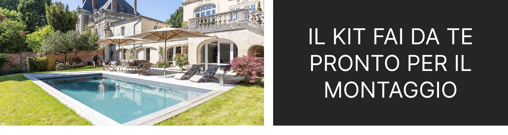 Piscine interrate in kit pannelli d’acciaio fai da te 12x5 – h150 pronte per il montaggio