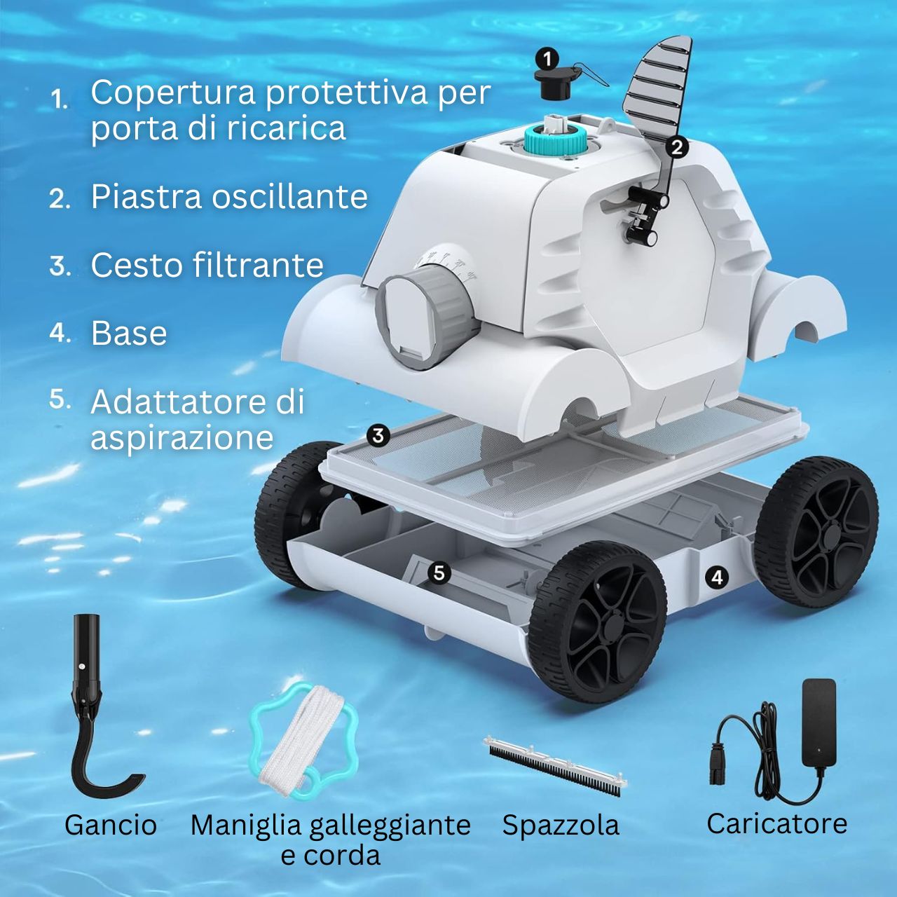 Robot piscina Cyber 1000 senza fili