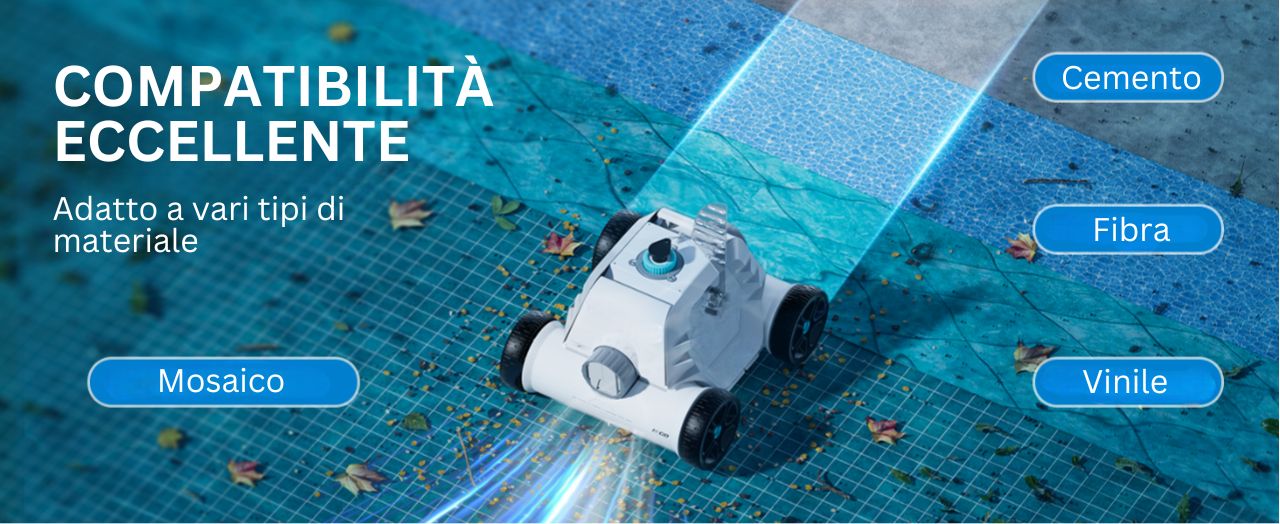 Dettagli robot piscina Cyber 1000