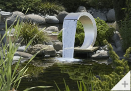 Cascata OASI in Acciaio Inox 316 e luci da giardino o per piscina fuori terra o piscina interrata da esterno - Foto 3