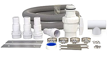 Cascata OASI in Acciaio Inox 316 e luci LED da giardino o per piscina fuori terra o piscina interrata da esterno - Compreso nel kit