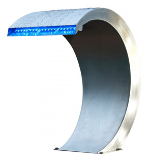 Cascata OASI in Acciaio Inox 316 e luci LED per giardino o per piscina fuori terra o piscina interrata da esterno - Specifiche tecniche