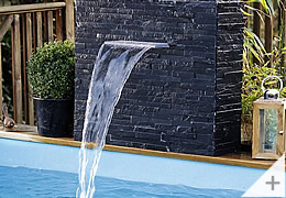 Cascata a LED da giardino o per piscina fuori terra o piscina interrata da esterno - Foto 1