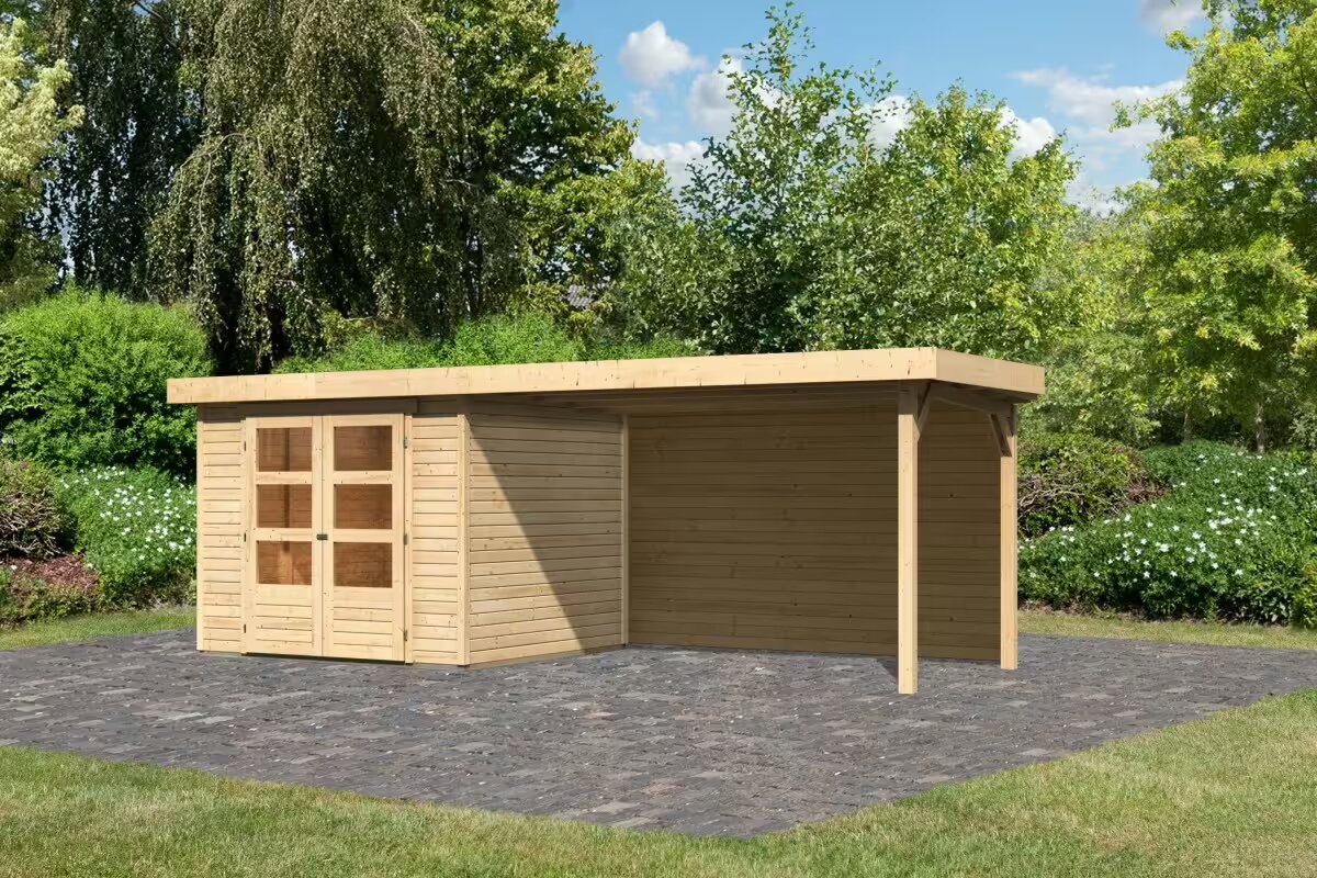 Casa da esterno Asky 3 - Kit spedito: Struttura in legno 