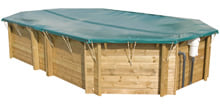 Coperture invernali per piscine in legno