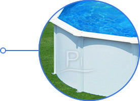 Piscina fuori terra in acciaio GRE Circolare FIJI KIT550ECO - Ac