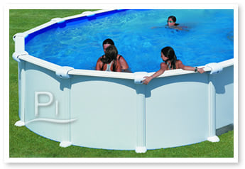 Piscina fuori terra in acciaio GRE Ovale HAITI KIT610ECO - Divertimento in giardino
