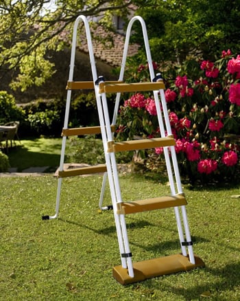 Piscina fuori terra in acciaio GRE Circolare CERDENA KIT350PO - Kit piscina: scala esterna