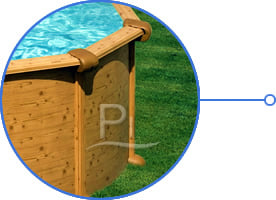 Piscina fuori terra in acciaio GRE Ovale AMAZONIA KITPROV7388WO - Alta qualità struttura