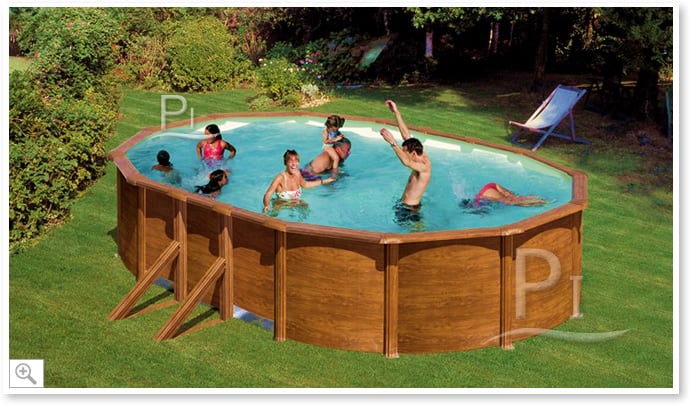 Piscina fuori terra in acciaio GRE Ovale SICILIA KITPROV503W