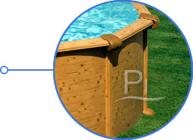 Piscina fuori terra in acciaio GRE Ovale MAURITIUS KITPROV738W - Alta qualità struttura