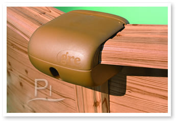 Piscina fuori terra in acciaio GRE Ovale AMAZONIA KITPROV7388WO - Particolare corrimano