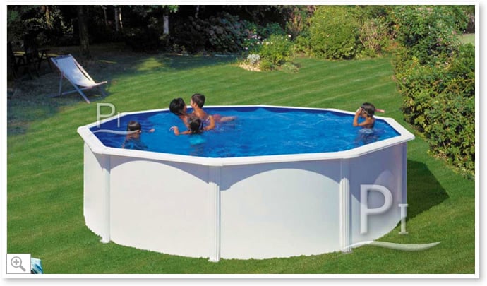 Piscina fuori terra in acciaio GRE Circolare ATLANTIS KITPR458