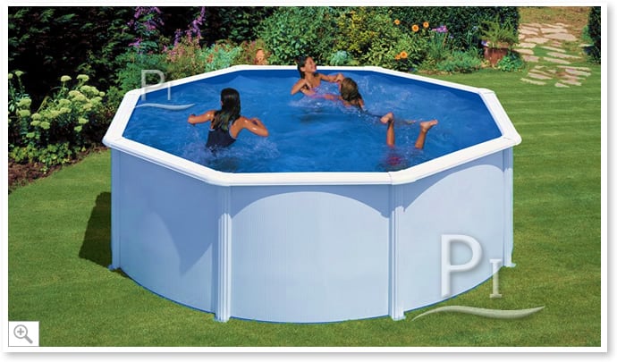 Piscina fuori terra in acciaio GRE Circolare FIJI KIT300ECO