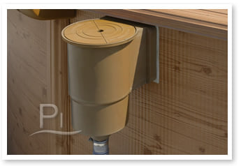 Piscina fuori terra in acciaio GRE Circolare PACIFIC KIT460W - Skimmer esterno