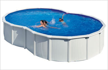 Piscina fuori terra in acciaio GRE a forma di otto VARADERO KITPROV6270 - Kit piscina: struttura