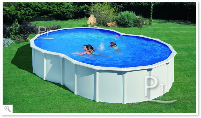 Piscina fuori terra in acciaio GRE a forma di otto VARADERO KITPROV6270