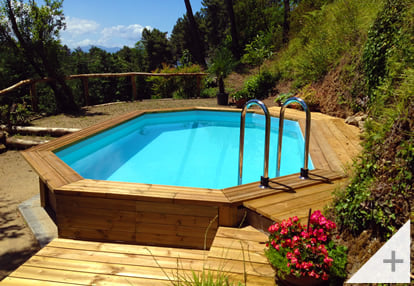 Foto dei clienti - Piscina in legno da giardino Jardin 490 - Foto 2