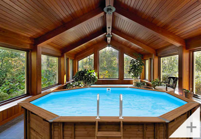 Foto dei clienti - Piscina in legno da giardino Urban Pool 450x250 Liner sabbia - Foto 1
