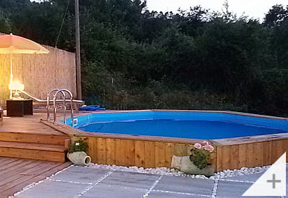 Foto dei clienti - Piscina in legno da giardino Urban Pool 450x250 Liner sabbia - Foto 3