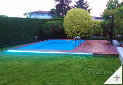 Foto dei clienti - Piscina in legno da giardino Jardin CARRE 8x5 m - Foto 3