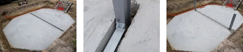 Piscina in legno fuori terra da esterno OCEAN 550x355: rinforzi metallici