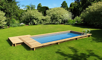 Piscina in legno URBAN: modalità di installazione interrata