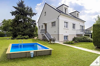 Piscina in legno da giardino MASTER POOL 1100x500, installazione interrata