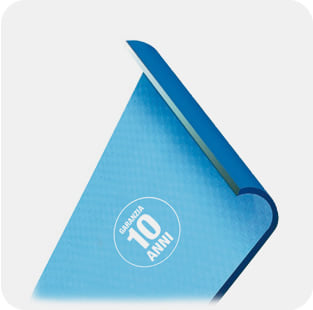 Specifiche dei componenti del kit piscina interrata economica in pannelli d'acciaio con montaggio rapido FAST POOL 5x3 h. 135 cm: il liner o rivestimento interno impermeabile