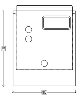 Caratteristiche del kit piscina interrata economica in pannelli d'acciaio con montaggio rapido FAST POOL 5x3 h. 135 cm: prospetto frontale