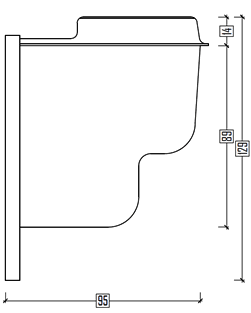 Caratteristiche del kit piscina interrata economica in pannelli d'acciaio con montaggio rapido FAST POOL 5x3 h. 135 cm: prospetto laterale