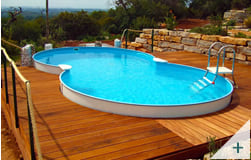 Piscina interrata economica in acciaio Skyblue con forma a otto - Foto 3