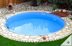Piscina interrata economica in acciaio circolare Skyblue - Foto 2