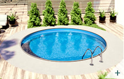 Piscina interrata economica in acciaio circolare Skyblue - Foto 3