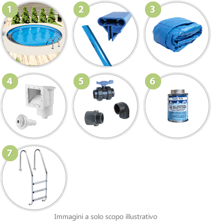 Il kit piscina SKYBLUE RELAX Ø 4,00 m - h.120 EASY