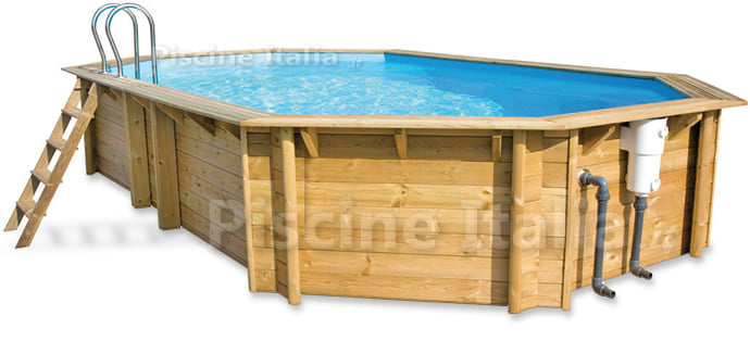 Piscina in legno fuori terraWEVA LUXE 640 - h.146 cm cover