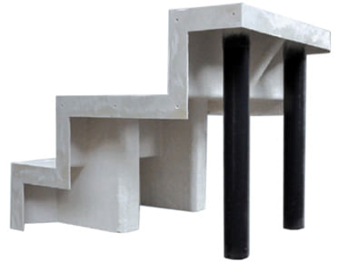 scala sottoliner con seduta 4 gradini
