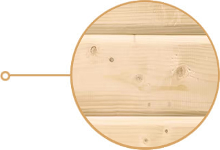 Sauna Asimmetrica a botte: legno di abete naturale