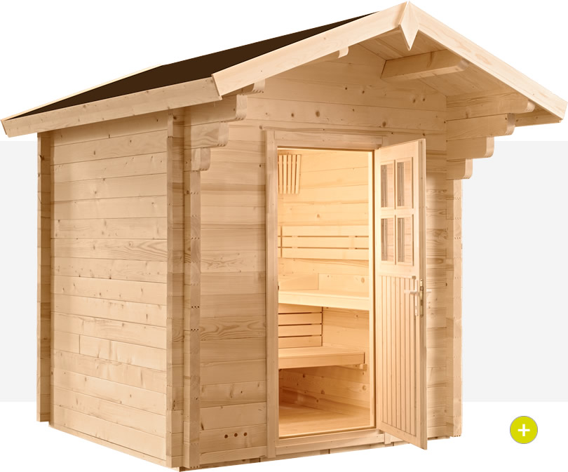 Sauna finlandese da giardino o da esterno Country - Cover