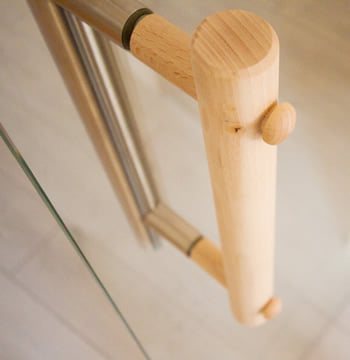Sauna finlandese Regina 18 - Incluso nel kit sauna - Maniglia in legno e acciaio