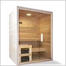 Cabina sauna Aria 150 BIG in legno di abete rosso