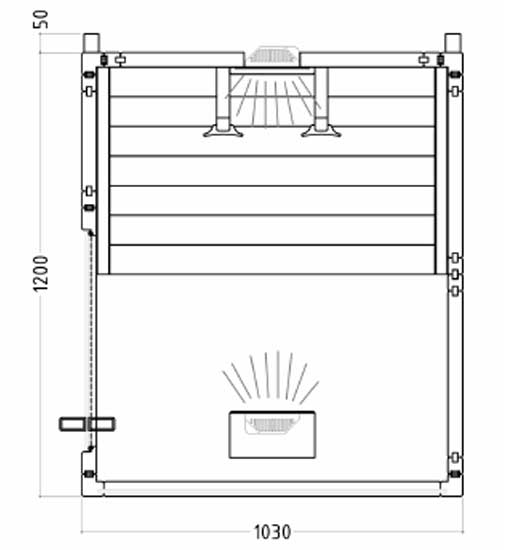 Sauna infrarossi - Prospetto tecnico